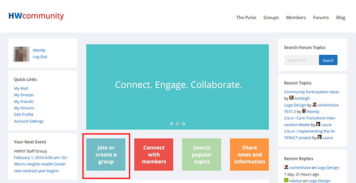 Join or create a group